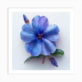 Blue Flower 10 Art Print