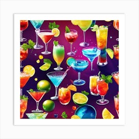 Alcoholic Drinks 4 Art Print