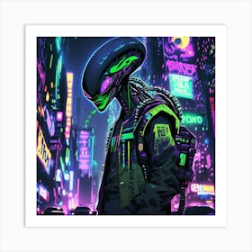 Alien City 2 Art Print