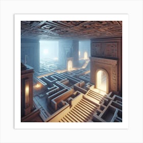 Maze 2 Art Print