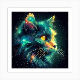 Galaxy Cat 2 Art Print