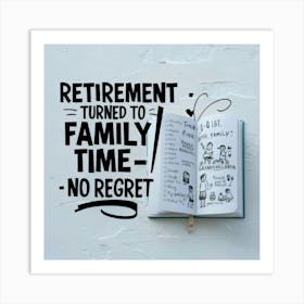 Retirement Turned To Family Time No Regret 4 Art Print