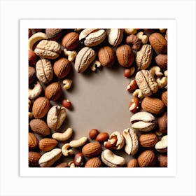 Nuts In A Circle Art Print