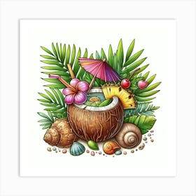 Tropical cocktail 10 Art Print