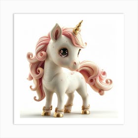 Unicorn Figurine 15 Art Print