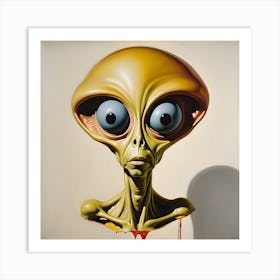 Alien Head 2 Art Print