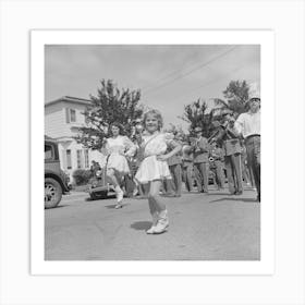 In The Parade Of The Fiesta Of The Holy Ghost,Santa Clara, California By Russell Lee Art Print