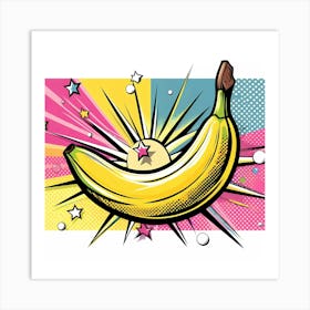 Banana Pop Art Art Print