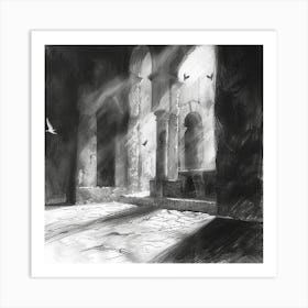 Black And White Painting 2 Art Print