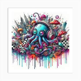 Octopus 16 Art Print