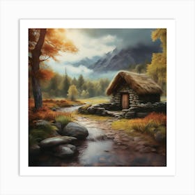 Scottish Cottage 3 Art Print