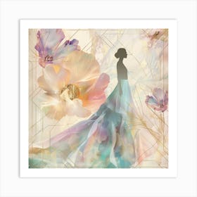 Woman In A Dress 9 Art Print