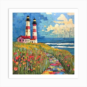 Contemporary Lighthouse 1 Art Print