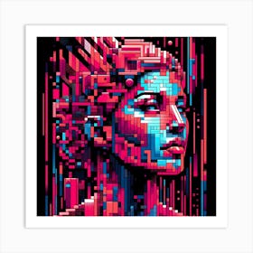 Pixel Art 7 Art Print