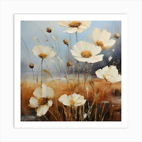 White Cosmos Art Print