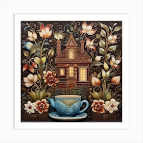 Tea House Art Print