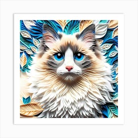 Feline Cat Creative Artwork Illustration 7 Art Print