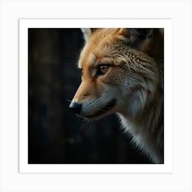 Portrait Of A Fox Art Print