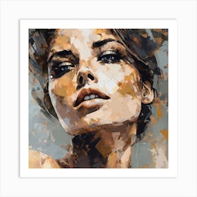 Woman'S Face 5 Art Print