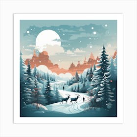 Christmas Lovely Paradise 9 Art Print