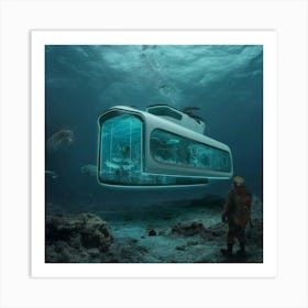 Futuristic Submarine Art Print