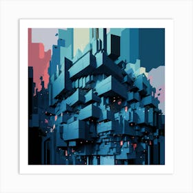 Abstract Cityscape 13 Art Print