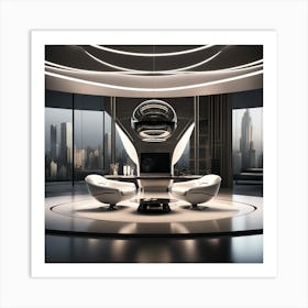 Create A Cinematic, Futuristic Appledesigned Mood With A Focus On Sleek Lines, Metallic Accents, And A Hint Of Mystery 2 Art Print
