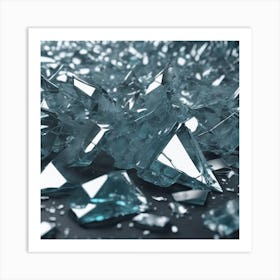 Broken Glass 15 Art Print