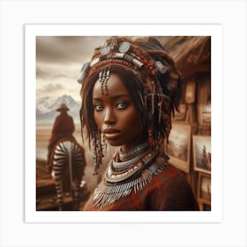 African Woman Art Print