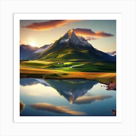 Mountain Landscape 43 Art Print