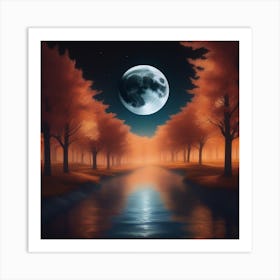 Harvest Moon Dreamscape 12 Art Print