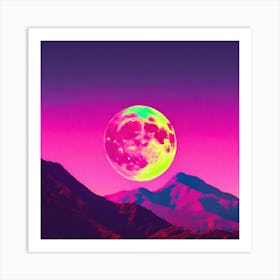 Full Moon In The Sky Art Print