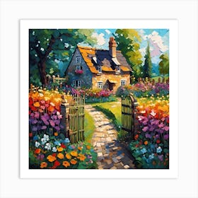 Summer Garden In Bloom Art Print