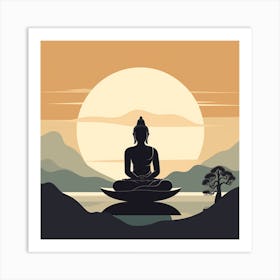 Buddha In Meditation 3 Art Print