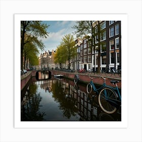 Default Amsterdam In A Row 0 Art Print