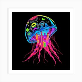 Jellyfish City Art Print