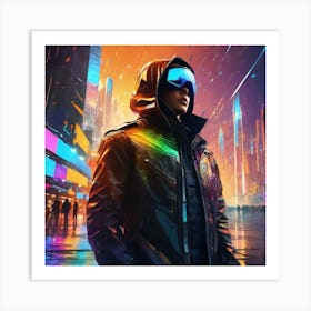 Futuristic Cityscape 98 Art Print