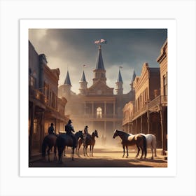 Cowboys In The Old West Art Print