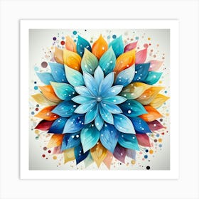 Abstract Flower 7 Art Print