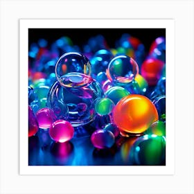 Colorful Bubbles Art Print