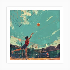 Basketball Player In Action 2 Art Print