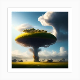 Mushroom In The Sky Art Print