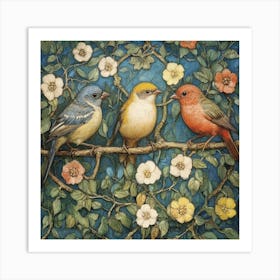 Birds On A Branch Art 22 Art Print