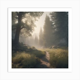 Path In The Woods 9 Art Print