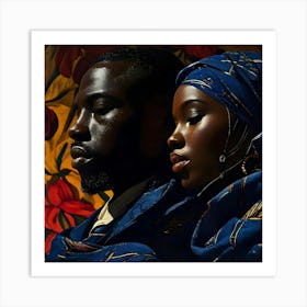 African People Fashion Art 12 Art Print