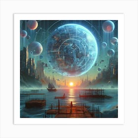 Futuristic Painting Art Print