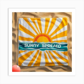 Towel design Sunny spread Art Print