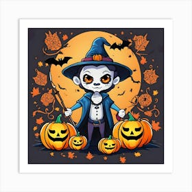 Halloween Witch 4 Art Print