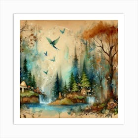 Fairytale Forest 4 Art Print