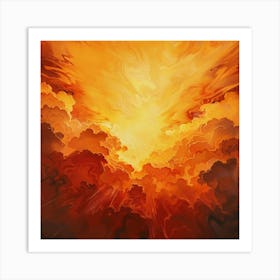 Flaming Cloud Art Print